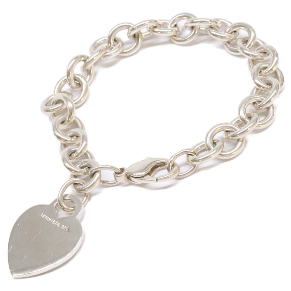 TIFFANY Silver Heart Charm Bracelet